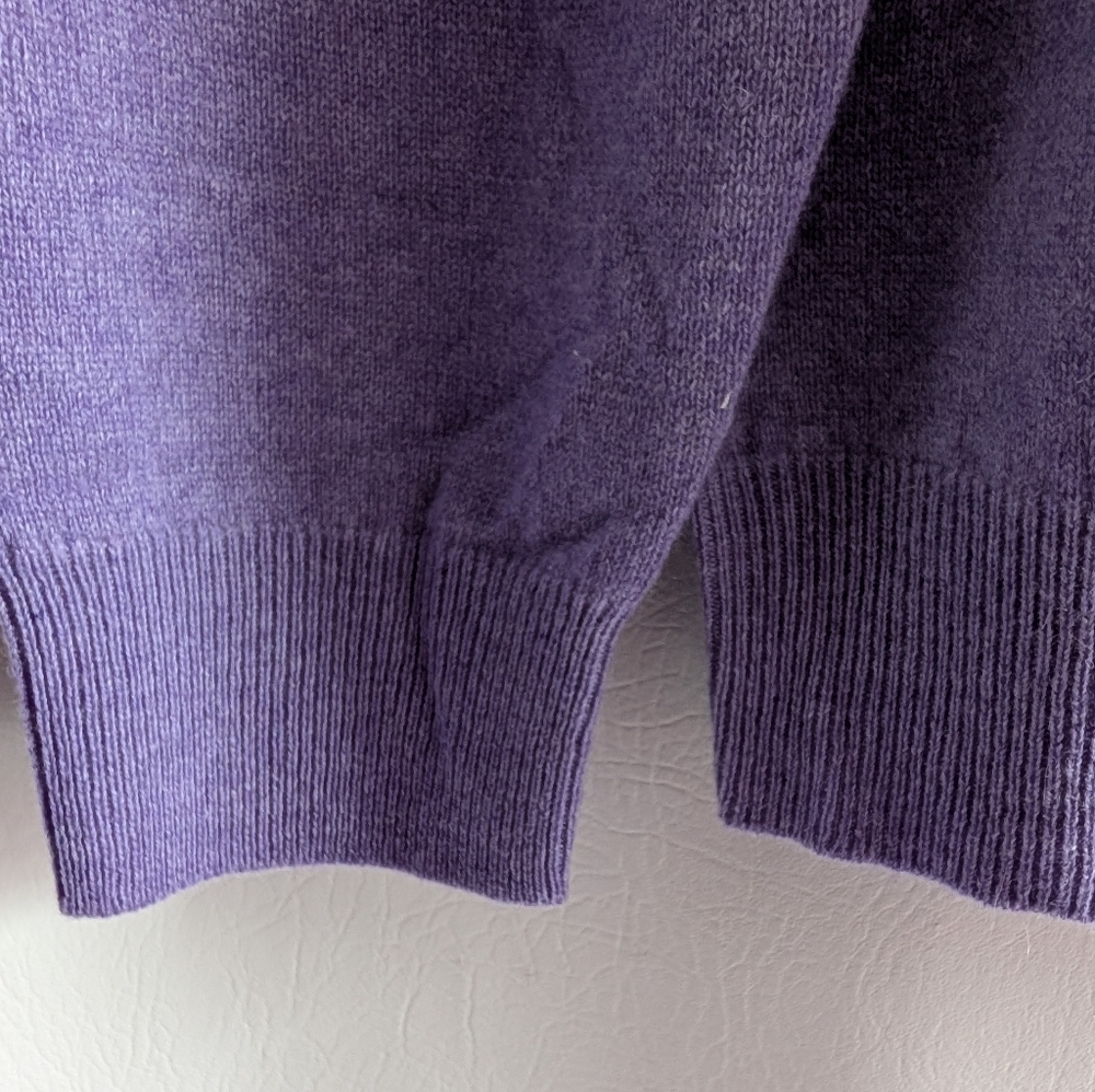 Jos A Bank Traveller's Cashmere Purple V-neck Pullover Knit Sweater - XL - Picture 7 of 14